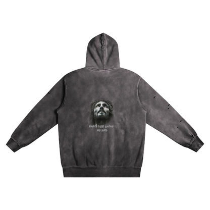 Hand-Frayed Hoodie