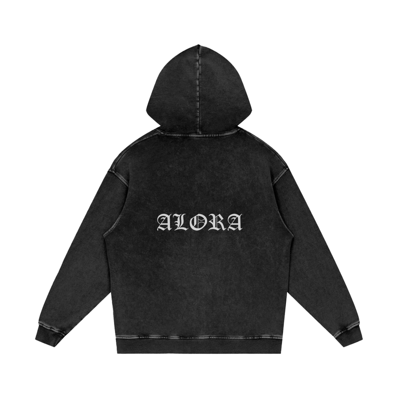 Acid Wash Oversize Hoodie